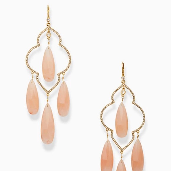 kate spade Jewelry - Kate Spade lantern gems large chandelier earrings